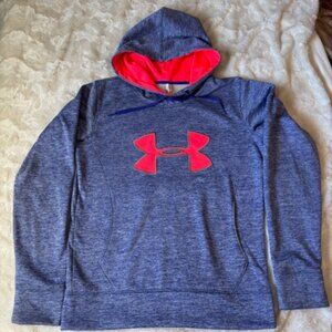 Under Armour Storm Cold Gear Semi-Fitted Hoodie Pockets Ladies Size S EUC